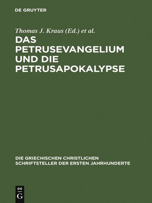 cover image of Das Petrusevangelium und die Petrusapokalypse